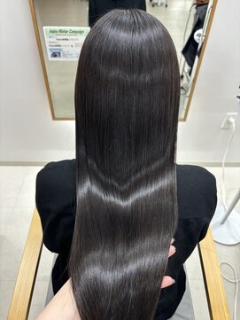 ミリ 奈良店(mm) 髪質改善トリートメント/近鉄奈良/グレージュ/暗髪