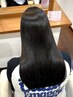 【自分史上最高のツヤ髪へ】カット+髪質改善ストレート(縮毛矯正)＋TR