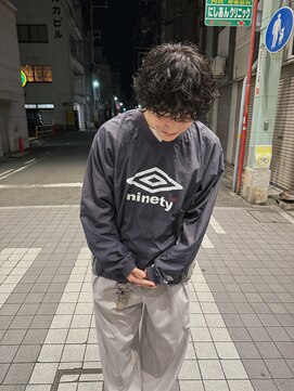 ハイセンス(HISENSE) メンズシャドウパーマウルフカットマッシュカット　【GIA】