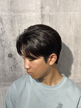 メゾンフォーメン 心斎橋店(Maison for men) ナチュラルセンターパート@midori_maison