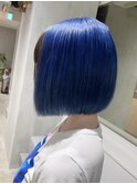 ボブ×ブルーカラー