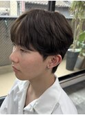 グレージュ×シースルーマッシュ
