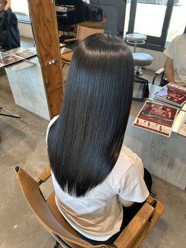 トテ(tote.) 艶髪落ちる黒染めカラー！