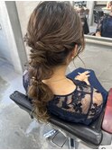 【Blanc】ヘアセット_ヘアアレンジ_編み込み_編みおろし