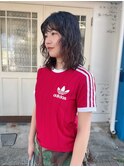 顔まわりレイヤーウェーブ