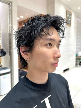 ピークアブー アヴェダ ギンザシックス(PEEK-A-BOO AVEDA GINZASIX) ◎メンズショート/ニュアンスパーマ/アップバング