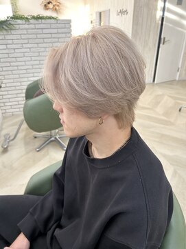 ルヴェール 北方店(LeVert) ホワイトベージュカラー/髪質改善oggiottoトリートメント