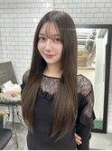 【広島韓国ヘア】韓国レイヤーカット×髪質改善ストレートパーマ