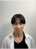 ダウンパーマ　ニュアンスパーマ　センターパート