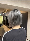 バレイヤージュ、ハイライト、レイヤーカット、ダブルカラー