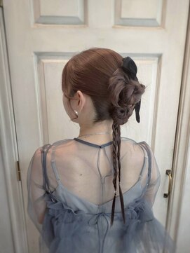 アロマ ヘアー ルーム 新宿3号店(AROMA hair room) 結婚式/二次会/パーティー/お呼ばれ/カチモリヘア/お団子/リボン