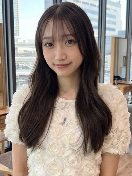 ランド(RaND) 小顔ミディアムレイヤー/ハッシュカット/ココアグレージュ/横浜