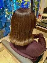 ヘアリゾート粋 ティガ 池袋店(tiga)&nbsp;透明感カーキベージュ/ミディアム/外ハネ/ボブ