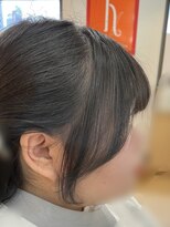 カットハウス はさみの部屋&nbsp;サイドバング/顔周りカット/小顔アレンジ/後毛/ゆる巻き