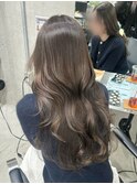 オリーブベージュ/船橋/くすみベージュ/細めハイライト