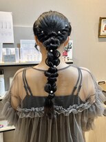 オーセンヘア(AUTHEN.HAIR)&nbsp;お呼ばれアレンジ/編みおろしヘア