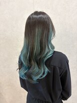 ソレイユバイエルズ(soleil by ailes)&nbsp;インナーカラー　ブルーグリーン