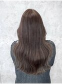 ハイライト×透け感グレージュ