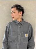 スパイキーショートベリーショートハイトーンショート