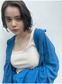 ニュアンスカールラフボブ　ショートパーマ　エアリーミディ