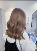 ブリーチ1回のミルクティーベージュ