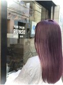 大人可愛い♪ピンクラベンダー♪/レッドブラウン