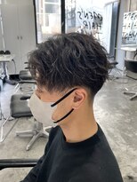 メンズヘアトーキョー 原宿(MEN'S HAIR TOKYO) 【ゆるめスパイラルパーマ】ツイスパ/刈り上げセンターパート