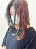 フェイスフレーミングインナーカラーハリウッドトリートメント