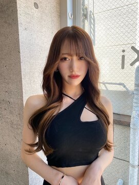 イキ 表参道(iki omotesando) ミディアムヘア/スラッシュ/グレージュカラー/デザインカラー