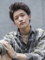 アイヴィー(IVY)&nbsp;小久保Style☆ハイライトアッシュブラックマッシュパーマウルフ