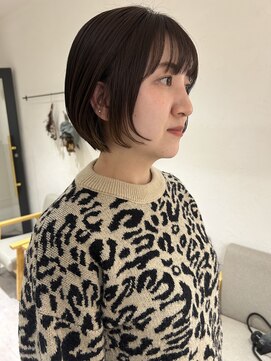フレーム ヘア ルーム 天王寺駅前店(FRAME hair room) 顔まわりグラデーションのショートボブ