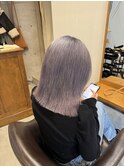 艶髪×ラベンダーシルバー×ボブ