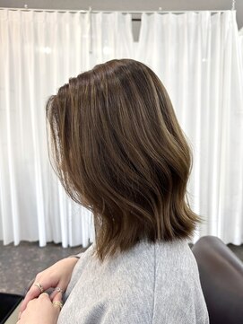 ガーデン ジングウマエ(GARDEN jingumae) 栗原,エアリーロング切りっぱなしボブ美髪,ピンクブラウンa60