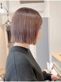 小顔タッセルボブ×美髪[ぱつっとボブ/縮毛矯正/丸型卵型]