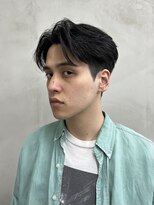 ニコ トウキョウ 渋谷(nico TOKYO)&nbsp;メンズカット/センターパート/ニュアンスパーマ/アップバング