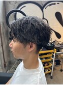 ツイストスパイラルパーマ縦落ちパーマメンズ波巻きパーマ