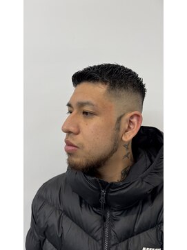 メンズラピス 栄店(Men's Lapis) 黒髪短髪スキンフェードショートベリーショートバーバー
