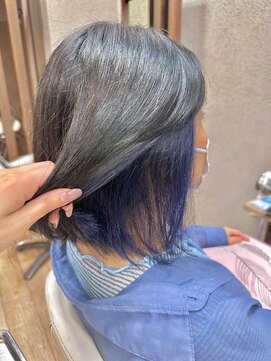 ヘアーアンドメイク アズール 浦和店(Hair&Make Azur) インナーカラー/ブルー