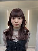 市野瀬裕奈/博多韓国ヘア/顔周りカット/レイヤーカット/暗め