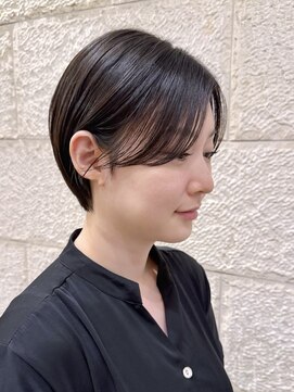 ハピネス 河原町店(Happiness) 黒髪ショート　顔まわりカット　河原町美容室　進詩織