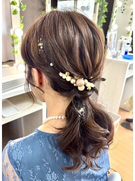 ジェネータ 新横浜店(GENETA) ゆるふわローポニー【新横浜/ヘアセット/着付け
