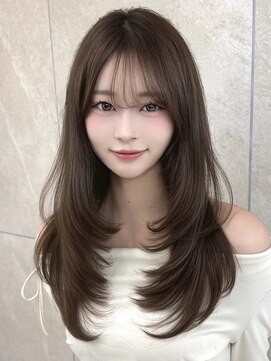 マウルルナ(MAEUL luna) 韓国前髪 くびれヘア 夏のヘアアレンジ