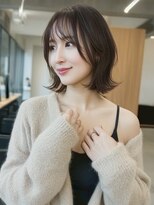 アポロ 横浜駅店(apollo) xカラー/ホワイトグレージュ/レイヤーカット/チェリーブラウン