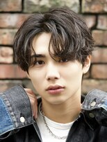 ルーシー 川越(LUCEY)&nbsp;センターパートフェザーパーマシャドウパーマメンズパーマ