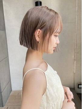 ガーデン 渋谷(GARDEN) 小顔外ハネボブダークアッシュ大人ガーリー似合わせカット