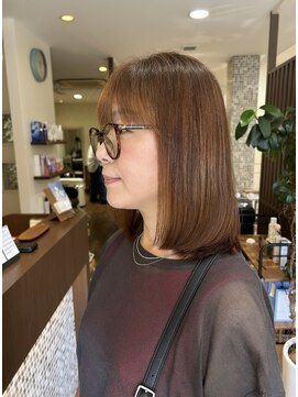 アンフール(am foule) ミディアム×白髪ぼかしハイライト