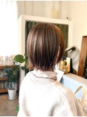 切りっぱなし風ボブ