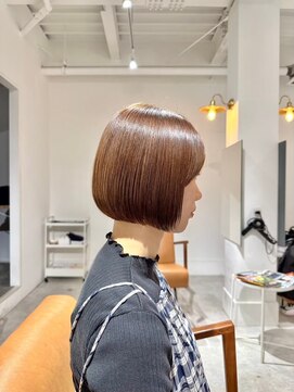 ジュベ 別府店(juve.) 別府ショートボブ顔まわりレイヤーカット髪質改善カラー30代