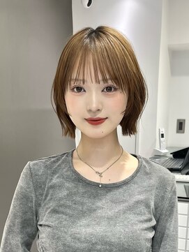 サンドイエナ 横浜店(sand yena) くびレイヤーボブルフネビージュ小顔ワンレンこなれミディ