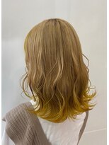 プロデュース 淵野辺店(Produce)&nbsp;ハイライトブリーチダブルカラーレイヤーカットくびれレイヤ